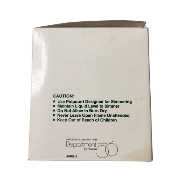 Vintage Dept 56 VTG Holly Bell Simmer Potpourri POT Stand with Jingle Bells - Picture 7 of 10